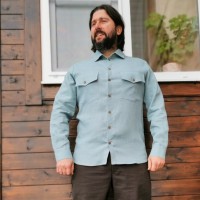 РУБАШКА МУЖСКАЯ ЛЬНЯНАЯ КЛАССИЧЕСКАЯ РУБАШКА МУЖСКАЯ ЛЬНЯНАЯ КЛАССИЧЕСКАЯ