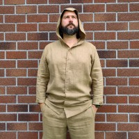 РУБАШКА С КАПЮШОНОМ ЛЬНЯНАЯ ВЫБОР ЦВЕТА РУБАШКА С КАПЮШОНОМ ЛЬНЯНАЯ ВЫБОР ЦВЕТА